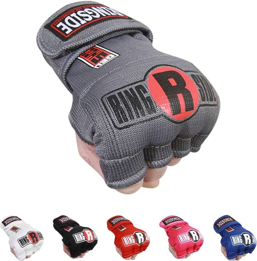 Ringside Envoltura para Guante, Gel Que Absorbe Impactos, Muay Thai, MMA, Kickboxing, Boxeo - Rojo - Ver 1
