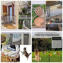 Valla De Plstico, Red para Mascotas, 40x500cm Red Protectora, Red para Mascotas Valla de Jardn, Valla De Plstico Negro Para Gallinas, Gatos, Perros - inicial - Ver 1