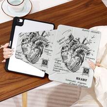 Painted Effect Acrylic Crystal Cover For IPad 10th Generation, IPad 10.2/Mini6/Mini7/9.7inch, Tablet Case Compatible With Samsung Galaxy Tab A9 Plus,3+Y Fold Anti-Bend, Reinforced Silicone Corners, Auto Wake/Sleep Function, Built-In Pencil Slot, Multi-Angle Foldable Stand - Perfect Daily Protection, Great Holiday Gift