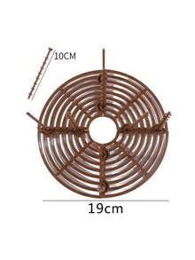 1 tấm phủ đất bằng nhựa tròn/vuông có thể điều chỉnh, kèm đinh cố định, lưới bảo vệ chống mèo đào bới, thích hợp cho cây trồng trong nhà và ngoài trời, bộ lót giỏ cố định có thể cắt được, rào chắn đất. - Nhiều màu - Xem 18