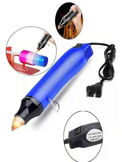 Mini pistola de calor 300 W 110 V portátil pistola de aire caliente para pequeños proyectos – electrónica, manualidades, abalorios, fusión, repujado, envoltura retráctil,Manualidades Navideñas