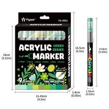 12-240 Colors Acrylic Marker Pens Set, Soft Tip Liquid Ink Markers, Watercolor Brush Pens For Art Painting, Calligraphy, DIY Crafts, Suitable For Students And Office Use - (Upgraded) Acrylic Markers - View 19