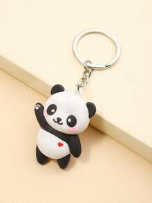 Cute 1pc Heart Shaped Panda Keychain Valentine's Day Valentines Gift Souvenir Car Accessories Bag Charm School Goth Y2k - Nhiều màu - Xem 4