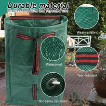 Yard Maintenance Essentials, Large Yard Dustpan Reusable Lawn Bag, Yard Garbage Bag, Collapsible Garden Leaf Collector For Collecting Fallen Leaves, Debris, Trimmed Branches And Leaves, And Lawn Waste. - màu xanh lá - Xem 3