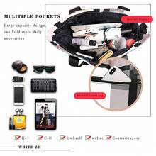 White Ze Umhängetasche für Damen, Handtaschen für Damen, große Taschen aus PU-Leder, Einkaufstasche, weiche Taschen für Damen, einfaches Einkaufen, Reisen, täglichen Gebrauch-6366 - WeißSchwarz - Übersicht 4