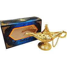 Tiny  Genie Lamp Vintage Legend  Magic Lamp Wishing Light Arabian Costume Props Party Wedding Table Decoration Birthday Gift,Small Gold - Small Gold - View 1