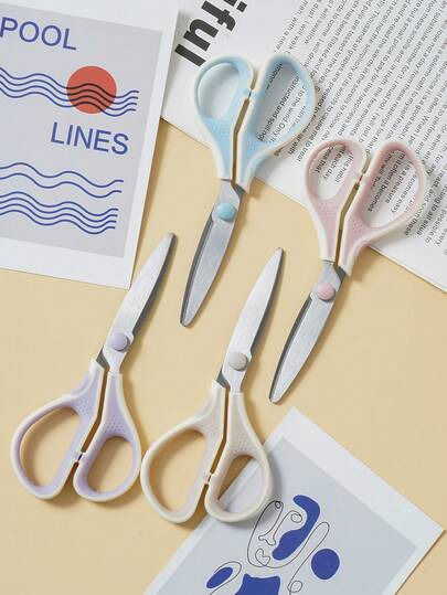 Multifunktionell sax i rostfritt stål för skola, kontor och hemmabruk - Bärbart, mångsidigt hantverks- och pappersskärverktyg med bekvämt handtag