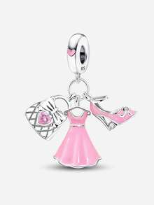 1 hạt cườm hình hoa nhiều màu sắc bằng bạc Sterling 925, thích hợp để làm vòng tay, lắc tay cho nữ, tự làm trang sức và phụ kiện hàng ngày, phù hợp cho các bạn gái. - Bộ 1 - Xem 18