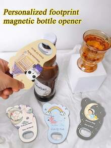 定制个性化脚印磁性开瓶器。送给孩子的第一份礼物。成长纪念品。生日派对礼物。一周岁生日派对礼物。礼物 - 腳印 - 查看 7