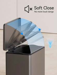 1pc 3.17 Gallon Stainless Steel Pedal Trash Can, High-End Luxury, Durable Anti-Fingerprint, Spray Painted, Manually Fixable 90 Degree, Storage For Home Garbage Collection, Suitable For Kitchen, Bathroom, Living Room, Simplifies Garbage Collection, Odor-Proof Garbage Container