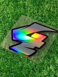 1pc Cool Laser Effect 0-9 Number Motorcycle Sticker, Suitable For Body, Fuel Tank, Side Panel, Trunk, Helmet, Etc. Racing Style Decor, Waterproof & Durable Material, Car Body Scratch Protection Sticker, Recommended For Metal And Glass Surfaces. - Multicolor - View 11