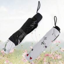 1PC Women's Casual Fashion Minimalist Folding Umbrella - Dual-Use Sun Protection And Rainproof, UV Protection Compact Umbrella - Multicolor - View 12