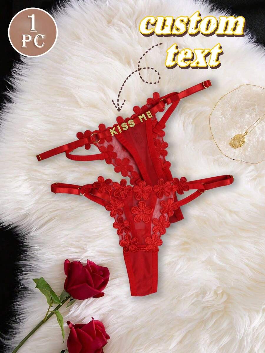 Personalized Women's Sexy Panties Custom Name Gold Silver Letters Underwear Gift For Wife Girlfriend Valentine's Day Christmas Anniversary Briefs, For Her