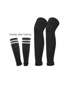 1 Pair Kids Football Over-The-Knee Leg Warmers, Breathable Sports Leg Warmers For Boys And Girls Aged 8-14, Autumn/Winter - Multicolor - View 16