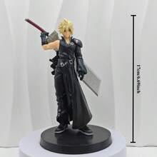 1pc Anime Action Figure Collectible Statue - Dynamic Pose & Expressive Eyes, Blonde Hair Black Outfit With Extended Sword - Compatible With Display Stand - Ideal Gift For Anime Fans, Birthday/Christmas - Compatible With Anime Themed Decor - Compatible With Anime Models - Suitable For Display Or Play - Collectible Anime Character Figure - Dynamic Action Pose With Detailed Costume And Sword Accessories, Hand-Painted Details, Premium Collectible - Multicolor - View 4