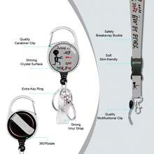 Suport pentru carduri de insignă cu desene animate amuzante, șnur durabil personalizat pentru carduri de identitate imprimate, potrivit pentru studenți, profesori, angajați, medici, asistente medicale și alte grupuri - Multicolor - Vizualizare 9