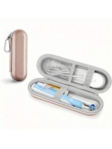 Universal Toothbrush Travel Case, EVA Electric Toothbrush Travel Case - Shockproof And Waterproof Storage Box, Large Capacity, Can Store Toothbrush, Brush Heads, Charger And Accessories - Non-Food Contact Material, Suitable For Storing And Protecting Your Toothbrush During Travel And Business Trips. - Multicolor - View 9
