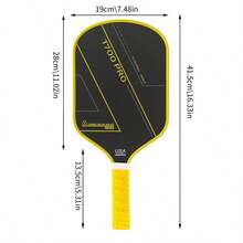 1支T700碳纤维匹克球拍，防滑透气手柄，力量与控制平衡，适合运动爱好者 - 彩色 - 查看 4