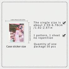 50 szt. Miękkich różowych, estetycznych, koreańskich, uroczych, delikatnych, artystycznych, dziewczęcych, dekoracyjnych naklejek ściennych w kształcie serca - Wielokolorowe - Zobacz 3