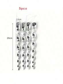 驱鸟反光棒 30 厘米 驱鸟器 风动螺旋旋转杆 悬挂饰品 家居花园装饰 - 銀色 - 查看 14