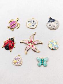 Multi-Element Oil Drop Pendant Jewelry Accessories, Suitable For Daily Wear - Multicolor - View 5