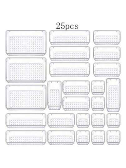 4 pièces/8 pièces/13 pièces/25 pièces Set de boîtes de rangement de bureau transparentes pour animaux de compagnie avec tiroirs multifonctionnels - idéal pour organiser les cosmétiques, les ustensiles de cuisine et les articles de première nécessité. Convient pour la décoration d'automne, les célébrations de fêtes et la décoration élégante de la chambre à coucher pour ajouter de la créativité à votre espace de vie.