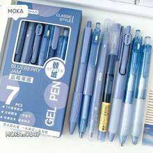 ST Retractable Ballpoint Pen Assorted Set, Quick-Drying Ink Pens For Students, Black - Rose Red - View 12