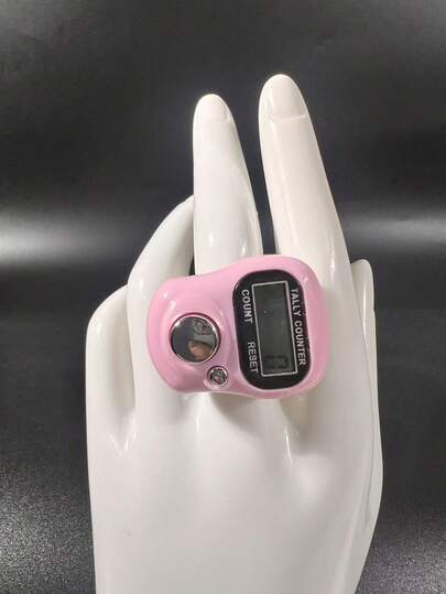 カラフルなリング型電子カウンター、ミニデジタルディスプレイフィンガーカウンター、ワンタッチリセット、アクティビティ統計/倉庫カウンティング/瞑想カウンター、アクティビティ小物ギフト、ラマダンの必需品