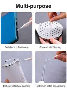 50PCS/20PCS/10pcs Mini Cleaning Brushes For Holes And Gaps Electronic Cleaning Soft Brush Bathroom Anti-Clogging Micro Nylon Washing Brushes Phone Hole Pore Gap Toilet Household Cleaning Tool For Shower Head Phone Keyboard PC Laptop,5PCS Cleaning Brushes - Multicolor - View 4