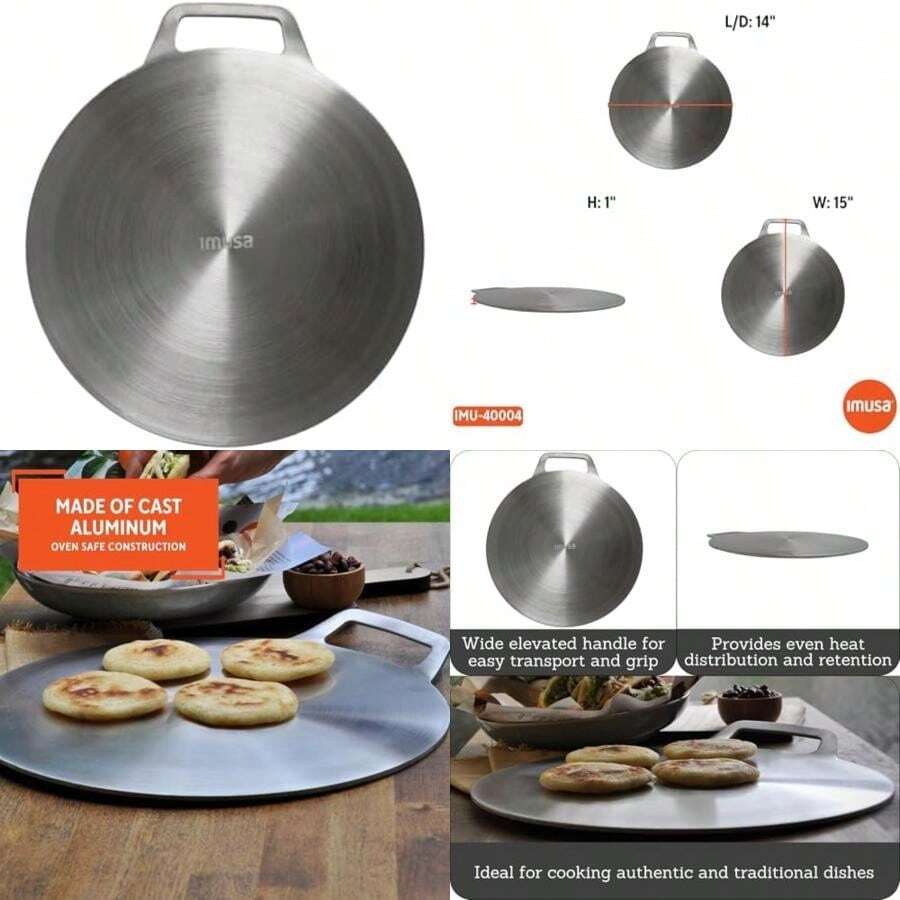 IMUSA - Plancha de aluminio de 14 pulgadas(Aluminio 14'') - Multicolor - Ver 1