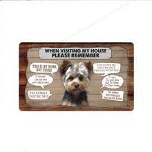 Yorkie Please Remember Easy Clean Welcome Mat, Felt And Rubber Funny Home Decor, 18*30 Inch Mat - Non-Slip, Absorbent Front Door Carpet With Rubber, 730g - Grey - View 8