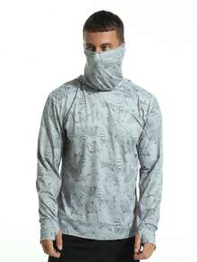 Summer Outdoor Fishing Anti-UV Clothes, Breathable Fishing Clothes, Lightweight Skin Clothing For Fishing And Cycling - Light Grey - View 5