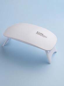 FULL BEAUTY 6W UV LED迷你美甲灯，可折叠便携式美甲烘干机，带USB线，家用美甲配件工具 - 白色 - 查看 9