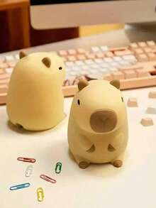 Đèn ngủ hình chuột lang nước dễ thương, đèn ngủ hình trâu, đèn LED mềm mại và đáng yêu, đèn ngủ hình kỳ nhông Mexico, đèn ngủ hình động vật độc đáo, thích hợp cho bàn làm việc, ký túc xá, phòng ngủ, trang trí nhà cửa dịp tựu trường, quà sinh nhật và Giáng sinh, đồ trang trí, bạn đồng hành khi ngủ, quà tặng ngày Valentine. - Nhiều màu - Xem 6