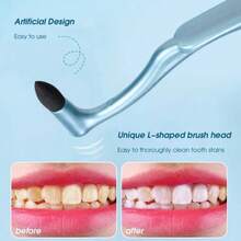 3pcs Multi-Functional Teeth Whitening & Cleaning Scraper, Manual Toothbrush, Oral Care, Plaque Remover, Dental Tools - Multicolor - View 2