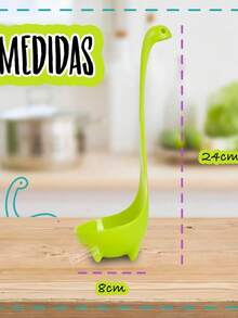 DeTODO Cucharon de Dinosaurio Para Sopa, Caldo, Cocina 1/3 pzas - 1 PIEZA - Ver 2