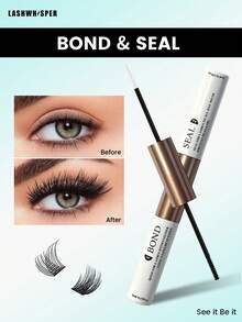 卡通单根假睫毛套装，尖刺仙女假睫毛，粘合剂卸除剂，镊子 - 彩色 - 查看 8