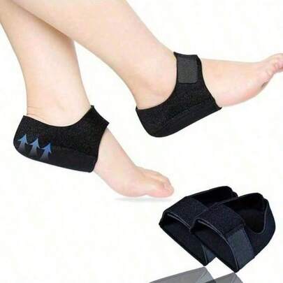 1pc Heel Protector Strap, Hook And Loop Heel Sleeve, Shock Absorbing Heel Pad