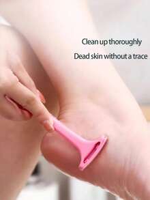 3pcs Foot Callus Remover Tool Set, Professional Foot Care Tool For Removing Dead Skin, Calluses, Cracked Heels, Ideal Gift - Pink - View 6