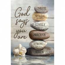 Modern Home Decor Canvas Print Without Frames: Zen Artwork Inspired By Bible Quotes, For Wall Decoration In Living Room, Bedroom Or Any Indoor Space,Wall Art,Poster Gifts Birthday Graduation - Multicolor - View 12