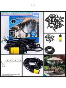 Sistema de enfriamiento por nebulización para patio 10 METROS - Multicolor - Ver 2