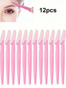 12pcs Women Eyebrow Razor, Shaver, Exfoliator, Hair Removal Tools With Cover, Hair Products And Accessories For Salon, Beauty, Travel Essentials - Multicolor - View 16