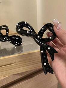 1 件可爱海龟印花发爪 - 防滑发夹，适合女性，适合高马尾、发髻和日常使用，蓝白动物图案发饰，马尾发型，活泼的图案，舒适的佩戴，休闲时尚发饰动物爪夹 - 多色1 - 查看 3