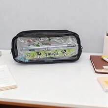 1个透明铅笔盒，考试文具袋（含防水PVC拉链口袋），1支蝴蝶笔，1把熊猫尺，1张熊猫贴纸（黑白两色） - V - 查看 5