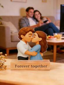 Personalized Cartoon Acrylic Photo Frame, AI Custom Design Frame, Cartoon Style Portrait, Acrylic Material, Vibrant Colors, Desktop Decor, Romantic Decor, Office/Bedroom/Living Room/Home Decor, Desktop Plaque, High-Quality Printing, Suitable As Birthday Gift, Father's Day Gift, Mother's Day Gift, Family Gift, Christmas Gift, Anniversary Gift, New Year Gift And Valentine's Day Gift.