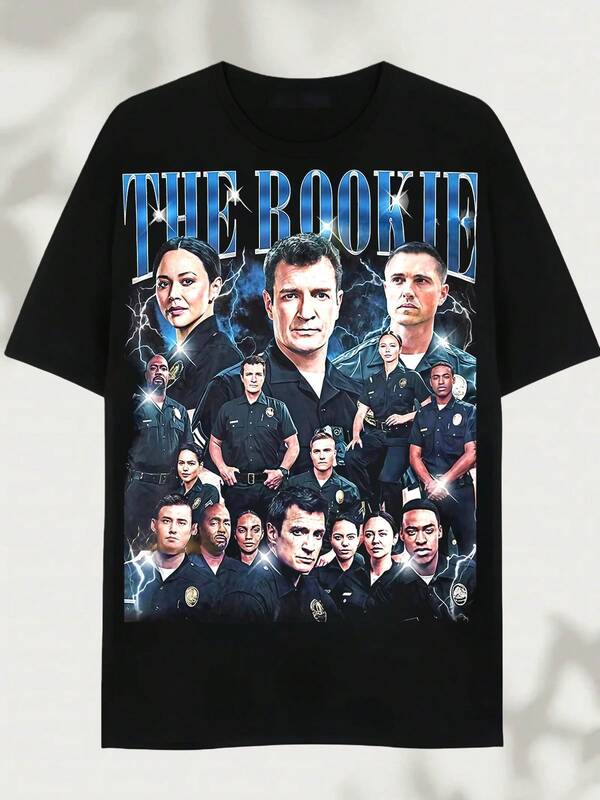 Limited The RookieT-Shirt, Printed T-Shirt - Made Of Pure Cotton, It Is Soft And Breathable, Suitable For Both Men And Women. It Is A Casual Shirt Suitable For All Seasons And A Fashionable Souvenir. It Is Suitable For Daily Wear, Street Fashion Enthusiasts, And Music Lovers