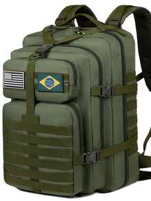 50L Reinforced Waterproof Men's Backpack For Camping, Travel, Mountaineering, Hiking And Outdoor Adventures - 綠色的 - 查看 9