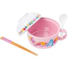Taza de sopa Silver Buffalo  con cuchara y palillos con oso para dormir, oso de mejor amigo, oso de deseos y oso de alegría, tapa de ón de 13 onzas y taza de 22 onzas(22 Ounces and 13 Ounces Varios colores) - Multicolor - Ver 3