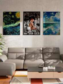 1件定制照片文字帆布画，个性化帆布印刷品，定制帆布海报，宝宝出生记录帆布画，宝宝成长里程碑帆布画，宝宝照片帆布画，定制姓名，定制文字，婴儿房墙面装饰，墙面挂饰，桌面摆件，办公桌装饰，婴儿派对礼物，性别揭晓派对礼物，洗礼礼物，圣诞节礼物