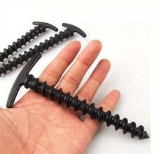 10个装户外尼龙防风帐篷地钉 - 适用于遮阳篷帐篷、螺旋帐篷钉、户外塑料帐篷钉、露营工具 - PA（聚酰胺）材质 - 彩色 - 查看 2